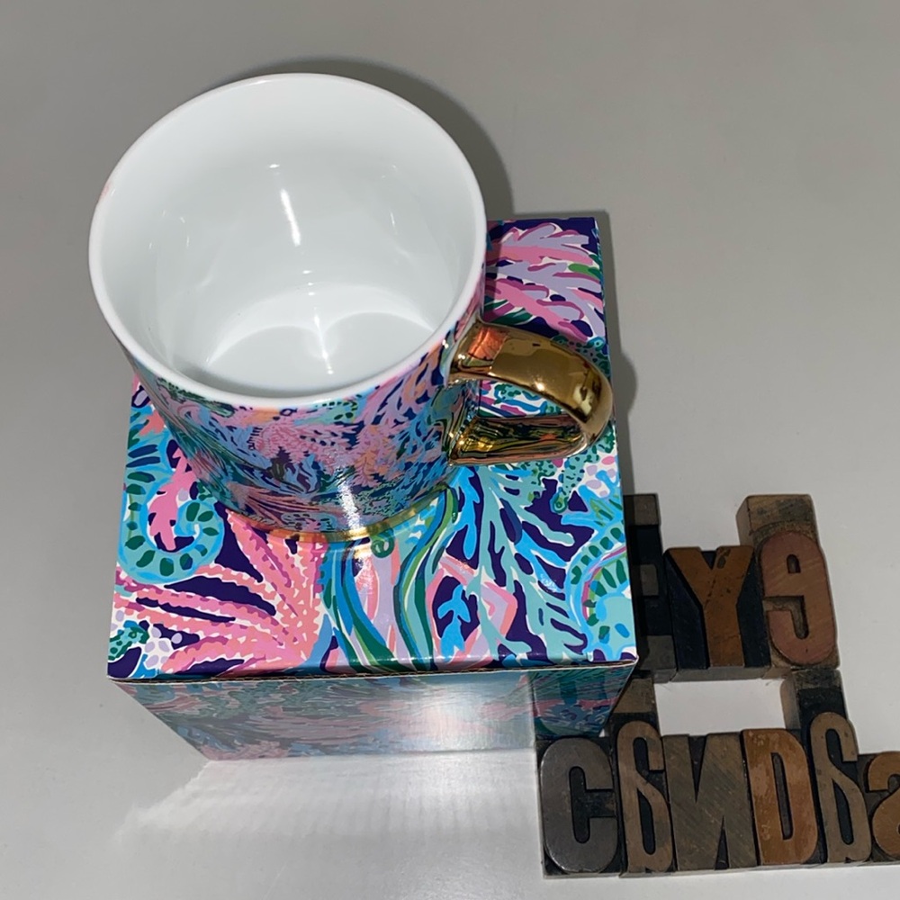 🆕🌴LILLY PULITZER ‘High Tide’ Bringing Mermaid Back Mug - Picture 9 of 12